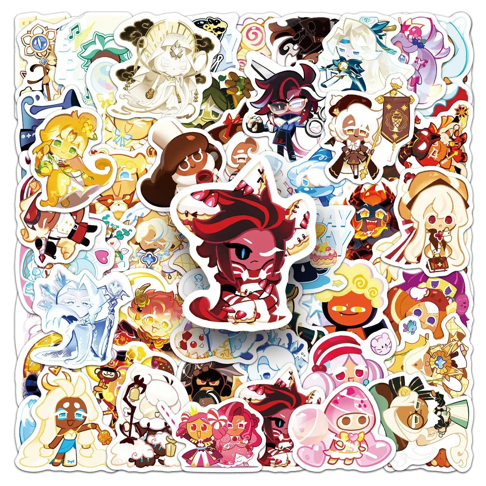 50PCS Cookie Run Kingdom Aufkleber Spielzeug Skateboard Gitarre Computer Skateboard Tasse Schreibtisch Cartoon Nette Kreative Graffiti Spielzeug