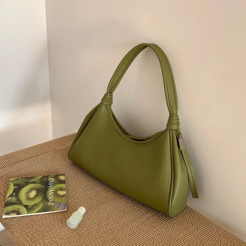 

Korean Style Niche Design Shoulder Bag High Quality PU Underarm Tote Bag for Women Large Capacity Fashion Commute Handbag