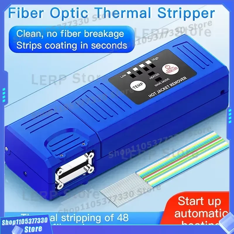 COMPTYCO S8 12-Ribbon Flat Cable Hot Jacket Remover Auto Heating Tool 3500mAh Rechargeable Heated Fiber Optic Thermal