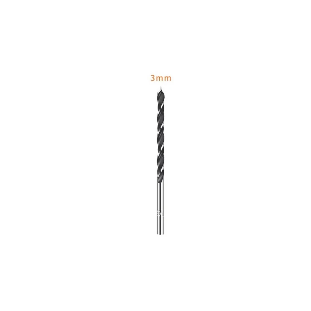 High Carbon Steel Three-Point Wood Drill Bit Set 3-10mm, Spiral Rotary Head For Electric Drills, Professional Woodworking Tool