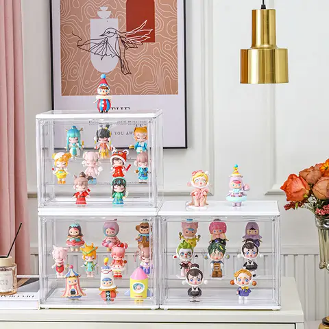 Tre lager akryl displayställ transparent stege handgjord anime bilmodell blinda låda förvaringslåda smyckessorteringslåda present 8 best sales förvaring av blinda lådor - №8