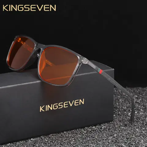 KINGSEVEN 푸른 빛 필터 투명 안경 남자/여자 컴퓨터 안티 블루 레이 안경 패션 장식 안경