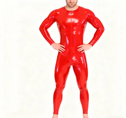 Latex Rubber Gummi Catsuit Fashion club Cosplay handmade Tights Masquerade ball Party Suit