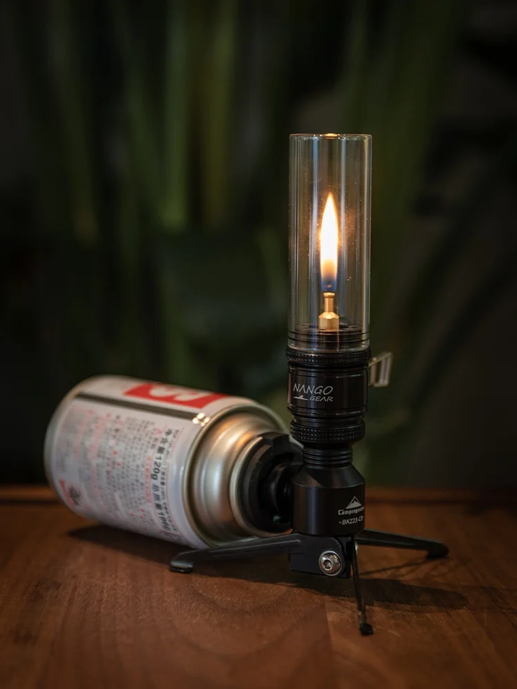 حامل موقد صاروخي للتخييم، موديل غاز طويل، موديل هوائي مسطح ممتد، موقد متكامل، محول OD، حامل فانوس VC #4