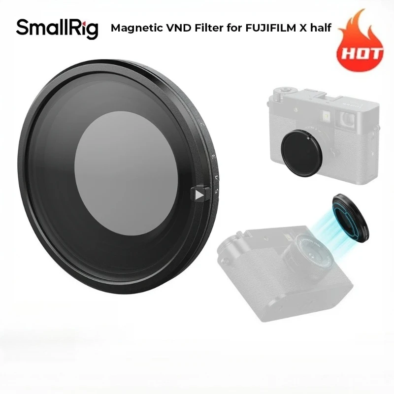 SmallRig X half Magnetic VND Filter ND2 - ND32 for FUJIFILM X half Black/Sliver Magnetic VND Filters Protect Camera Lenses 5225