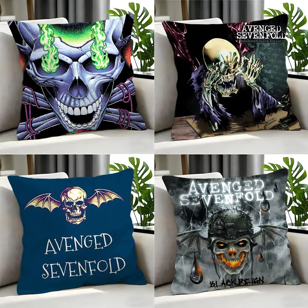 band Avenged Sevenfold Cushion Cover 1Pc  Cushion Cover 50x50 45x45 40x40 Pillowcase Decorative Sofa Home Decor