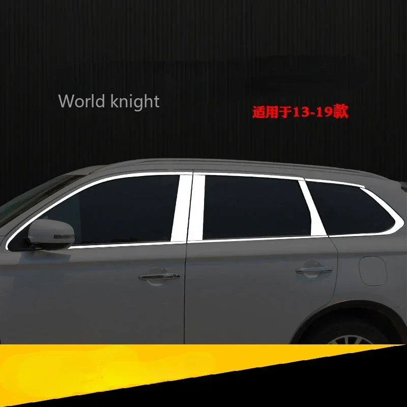 

For Mitsubishi Outlander 2013 -2019 Stainless Steel Window Pillar Posts Cover Trim Molding Garnish Guard Exterior Accessories