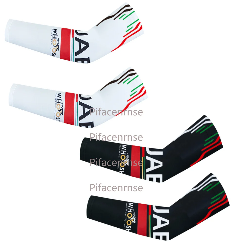 

New UAE Team Cycling Arm Warmers Men Quick Dry Sunscreem Ciclismo Arm Protection Anti Slip Bike Accessorries Sport Sleeves