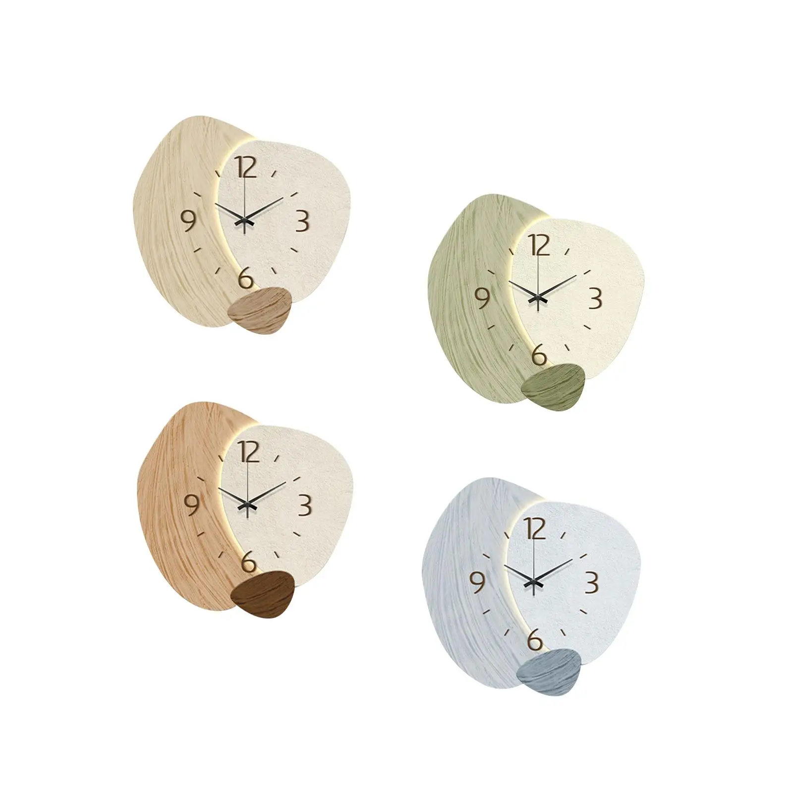 Silent Wall Clock Non Ticking Wall Hanging Clock Wall Decors for Home Bedroom Living Room Classroom Kitchen Nursery Decoration