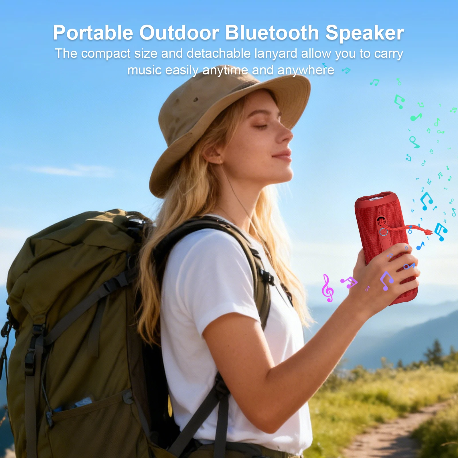 مكبر صوت بلوتوث 5.3 محمول مقاو - مراجعة Portable Bluetooth Speaker Waterproof Ipx7 وسعره