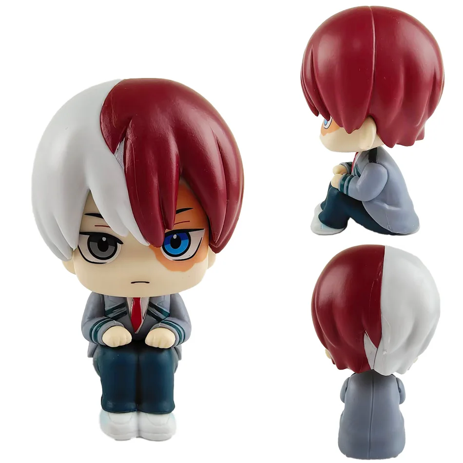 Figura de Anime Boku no Hero Academia de 10cm, figura de acción Midoriya Izuku, Bakugo Katsuki/Todoroki Shoto, juguetes de colección de PVC