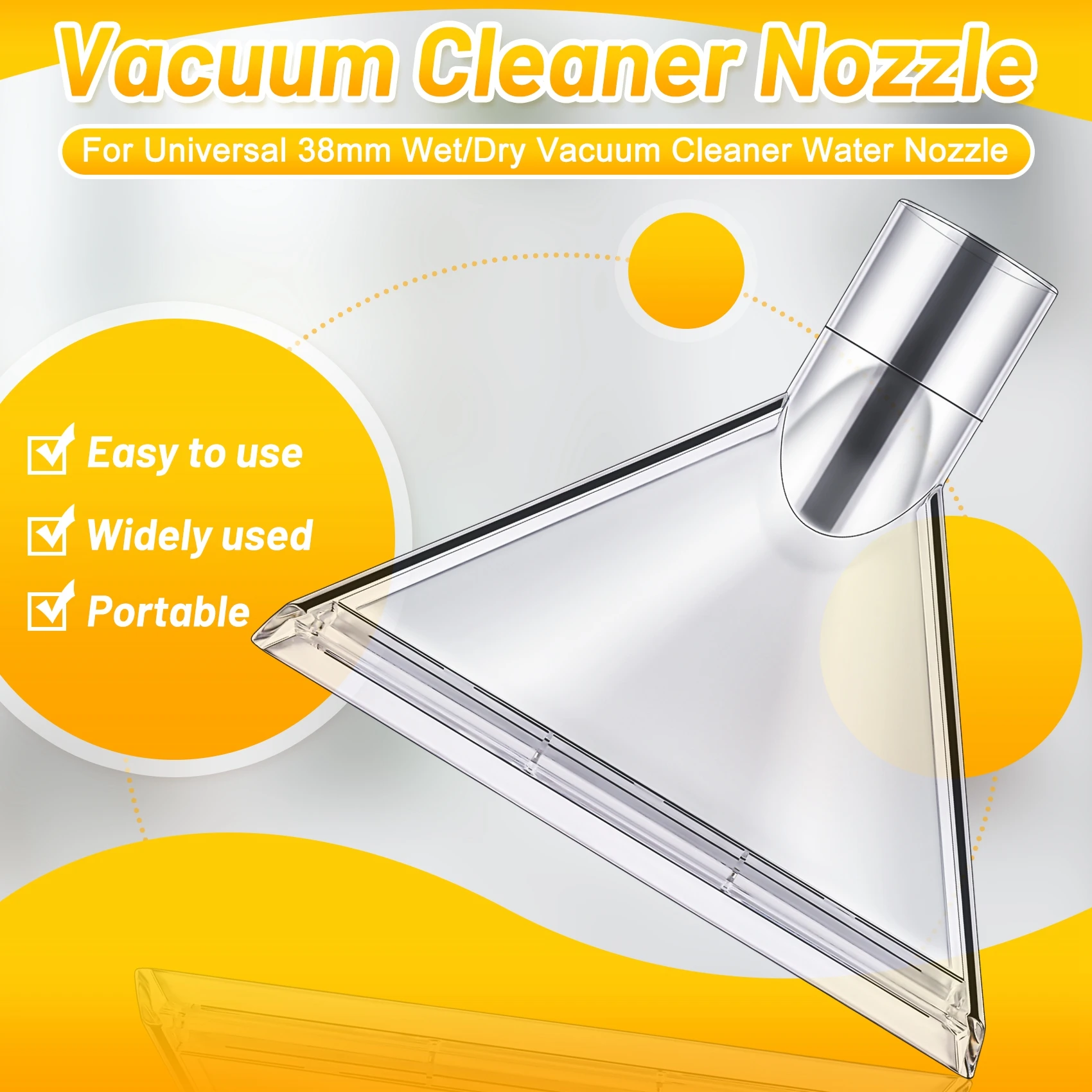 A44TУниверсальный аппарат для мытья ковров, сидений, щетка, подходит для универсального пылесоса 38 мм для влажной/сухой уборки, насадка для воды