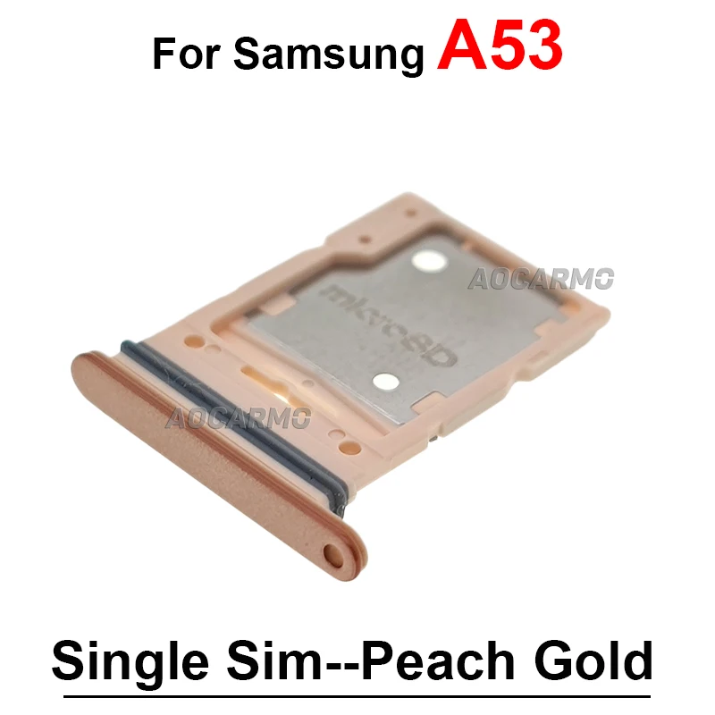 Gniazdo karty SIM Single SIM do Samsung Galaxy A53 Dual SIM, tacka na kartę SD, uchwyt, części zamienne