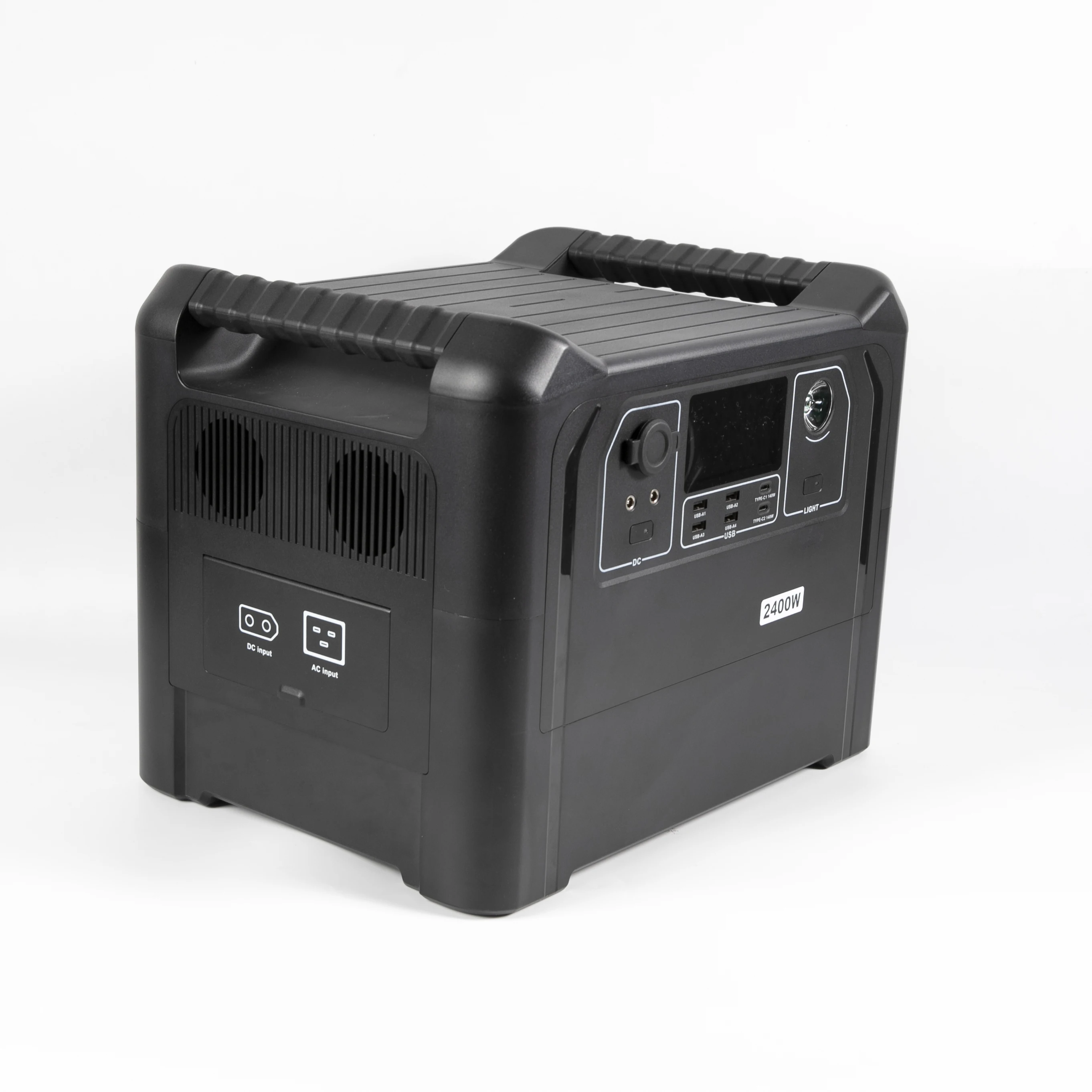 

Электростанция с литиевой резервной батареей, домашний солнечный генератор для кемпинга, 2300 Вт, 2400 Вт, 120 В, портативная солнечная электростанция