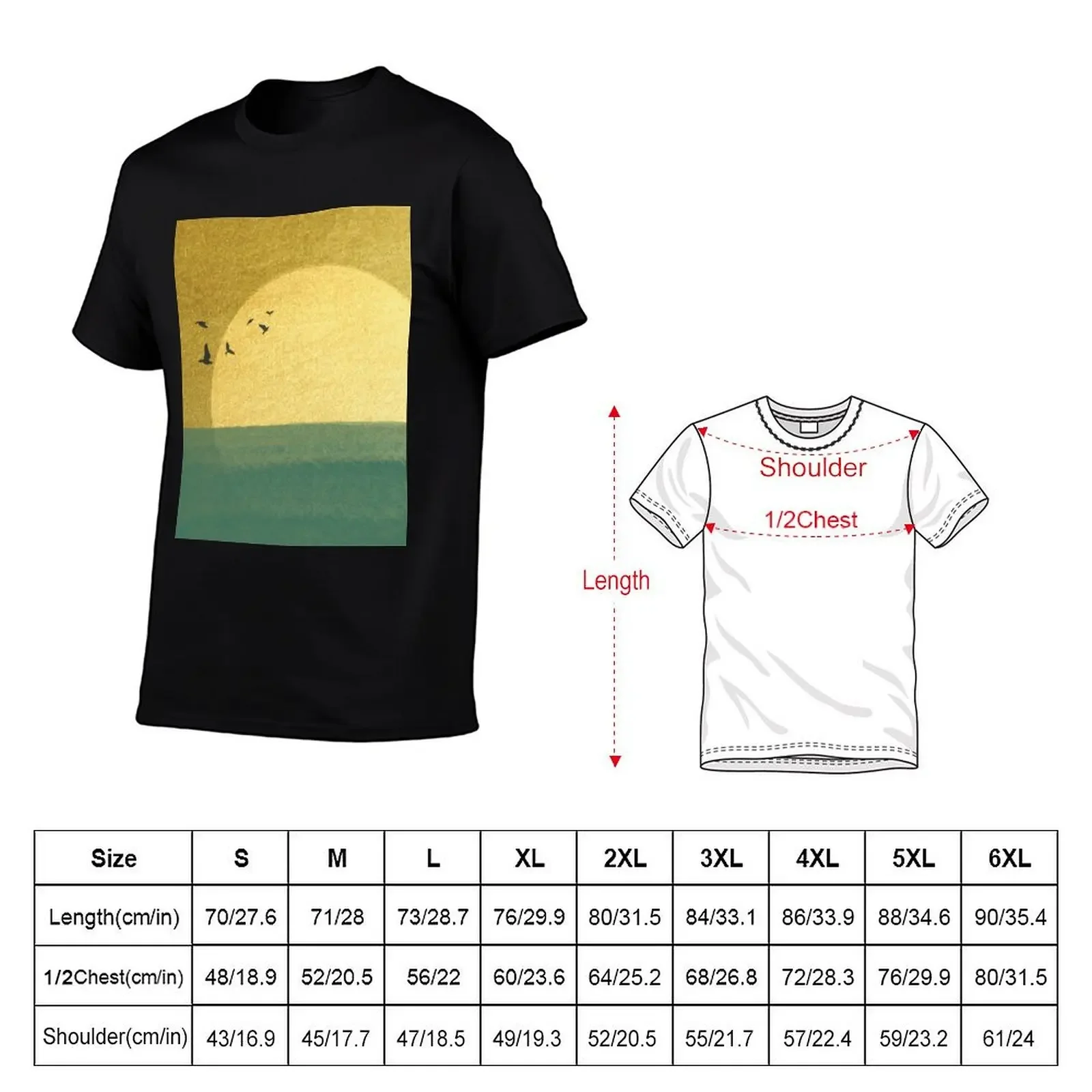 Eternity is the sea mixed with the sun (Rimbaud) T-Shirt kawaii clothes quick drying mens big and tall t shirts