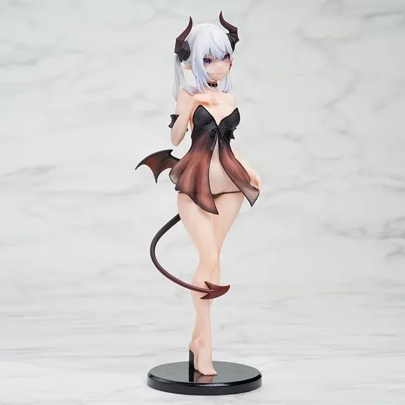 28CM The Embodiment of Scarlet Devil Anime Figure Little Devil Action Figure Beautiful Girl Statue Collection Ornaments Gift Toy