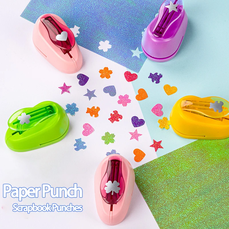 Mini Flower Circle Punch DIY Handmade Hole Punch Embossing Punches Scrapbooking Machine Paper Cutting Hole Punch Rounder Cutter