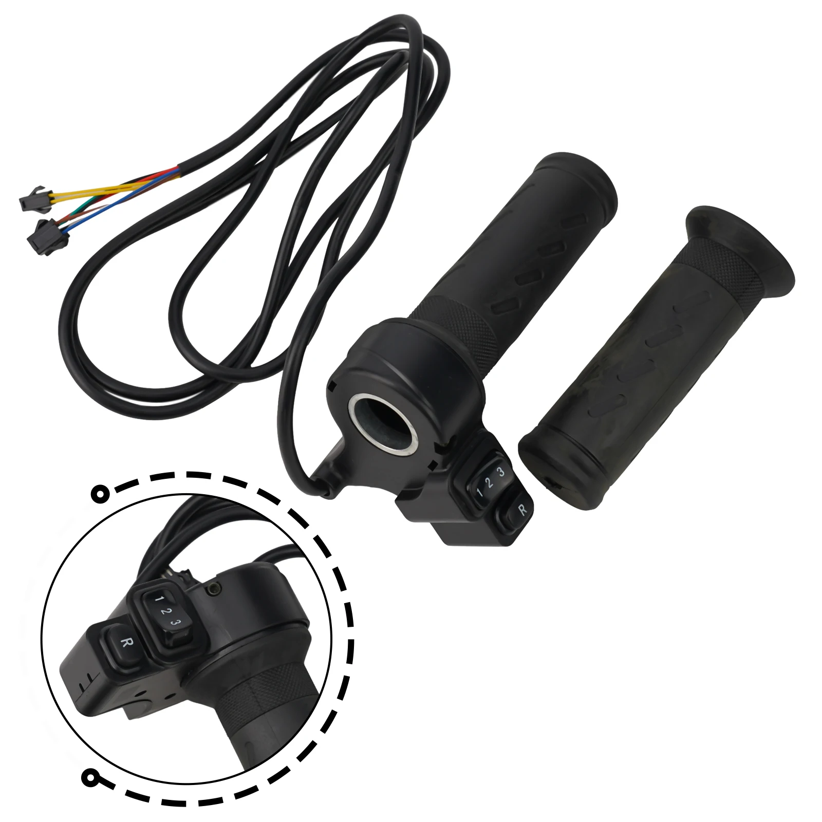 

Electric Bike Throttle Grip Electric Scooter Twist-Throttle 24V 36V 48V 72V For Electric Scooter Bicycle 3speed EBike TwistSpeed