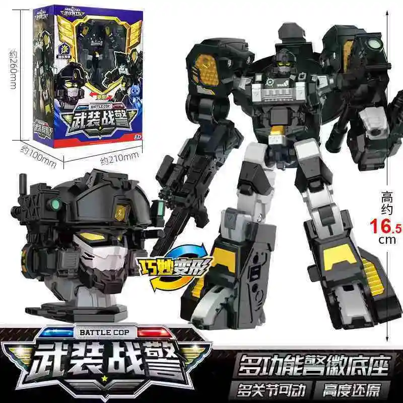 

Mini Force Super War Police Power Robot Transformation Action Figure Korean Anime Patrol Cop Mecha Deformation Children Toy Gift