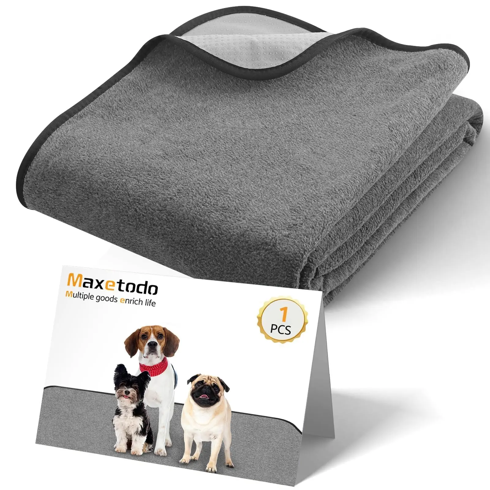 

Washable Pee Pads for Dogs 72 x 72 Inch 1 Pack Reusable Pet Puppy Pee Pads Non Slip Super Absorbent Training Incontinence Pads