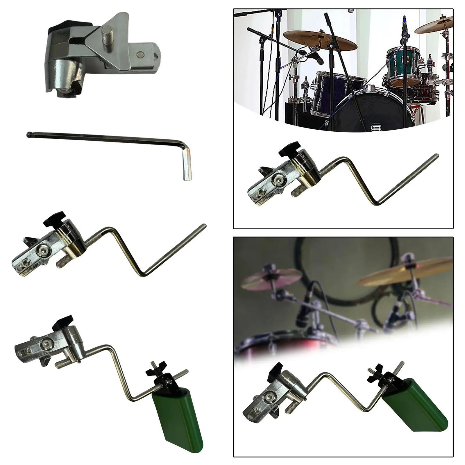 

Drum Cymbal Stand Metal Percussion Instrument Cowbell Clamp Holder Cymbal Holder Clip Water Cymbal Stand Cymbal Arm Stand Parts