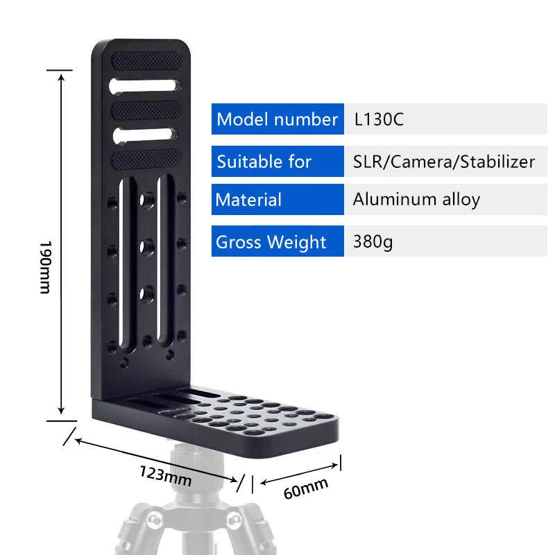 NSH L Bracket Universal Vertical Clapper Quick Release Plate Camera Accessories for DSLR Stabilizer PTZ