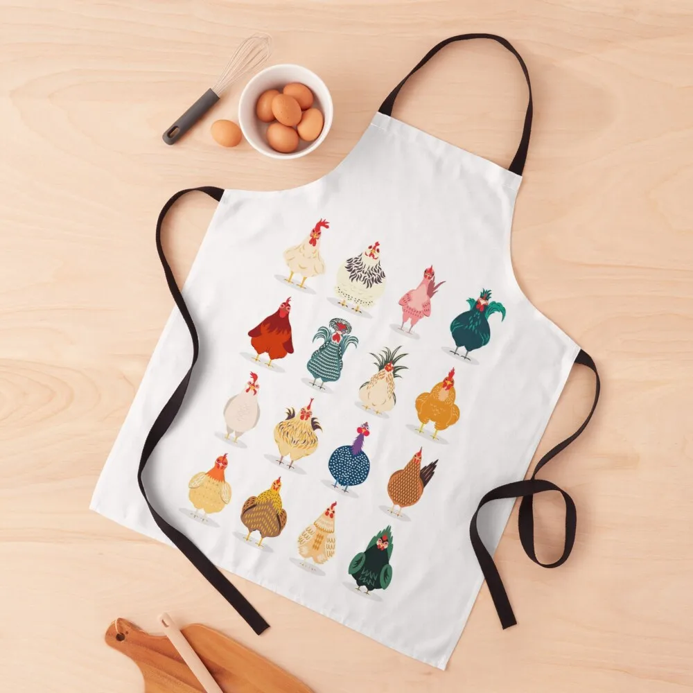 Cute Chicken Apron waterproof apron woman