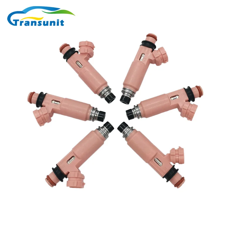 6PCS 23250-20030 23209-20030 23250-0A020 Fuel Injectors Fits for Lexus Es330 Rx330 Toyota Camry Highlander Sienna Solara 3.3L