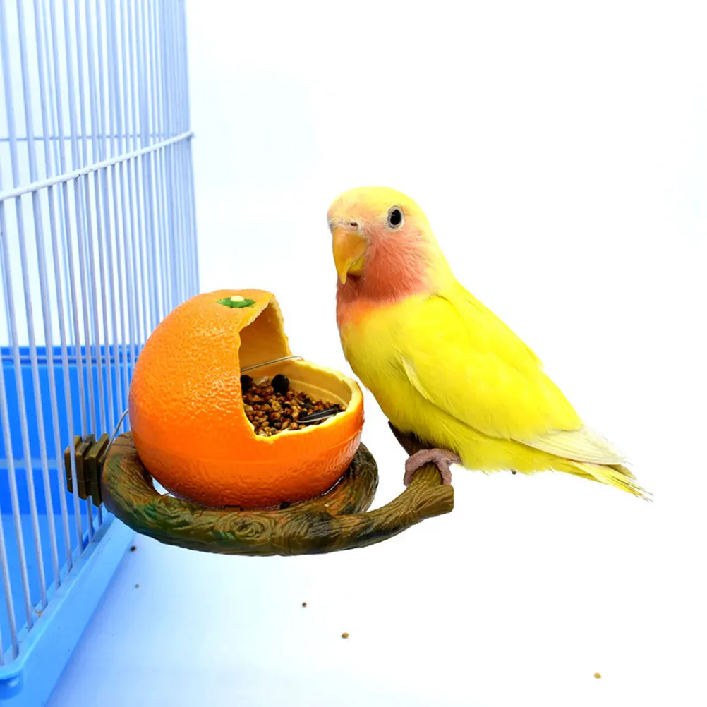 

2pcs Feeding Box High-Grade Bird Food Bowl Large Capacity Hanging Design For Parrot Rabbit Hamster Cage Pet Feeder Container