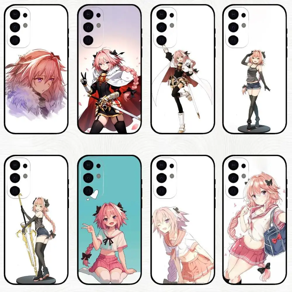 

F-Fate Apocrypha Astolfo Phone Case For Samsung S25,S24,S21,S22,S23,S30,Ultra,S20,Plus,Soft Silicone Black Cover