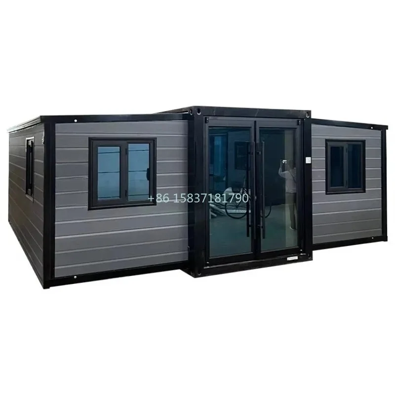 China Expandable Container House 20ft 40ft Foldable Container Home Modern Luxury Design Modular Portable Container House for US