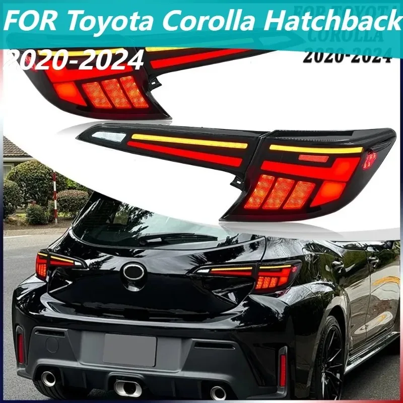 

For Toyota Corolla Hatchback 2020-2024, LED Tail Lights & Turn Signal Brake Lamps, Plug and Play