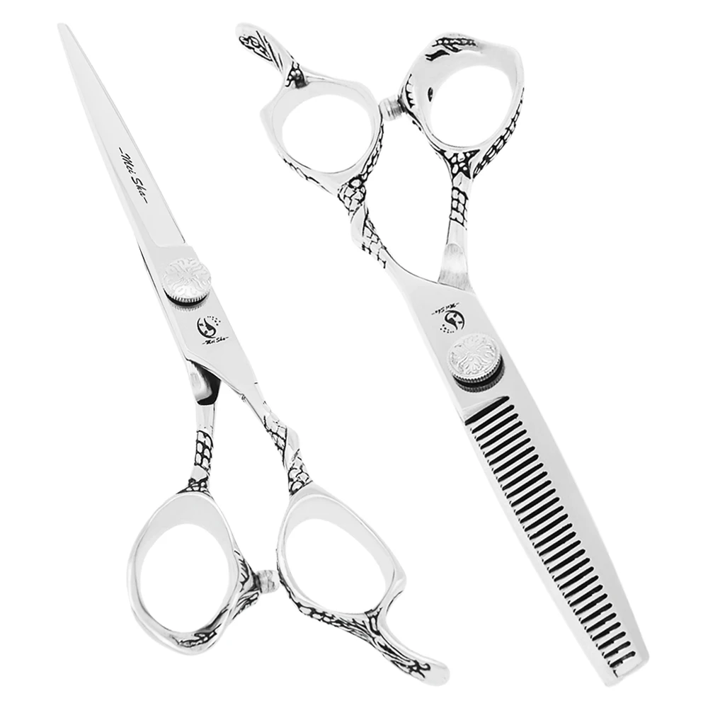 

6.0" Dragon Handle Professional Safety Hair Cutting Scissors Thinning Hair Shear for Salon or Home DIY Use Barber Clipper A0080A