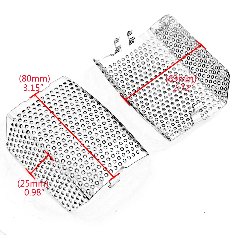Stainless Steel Motorcycle Front Brake Caliper Cover For Harley Touring V-Rod VRSCF Road King Electra Street Glide 2006-2019