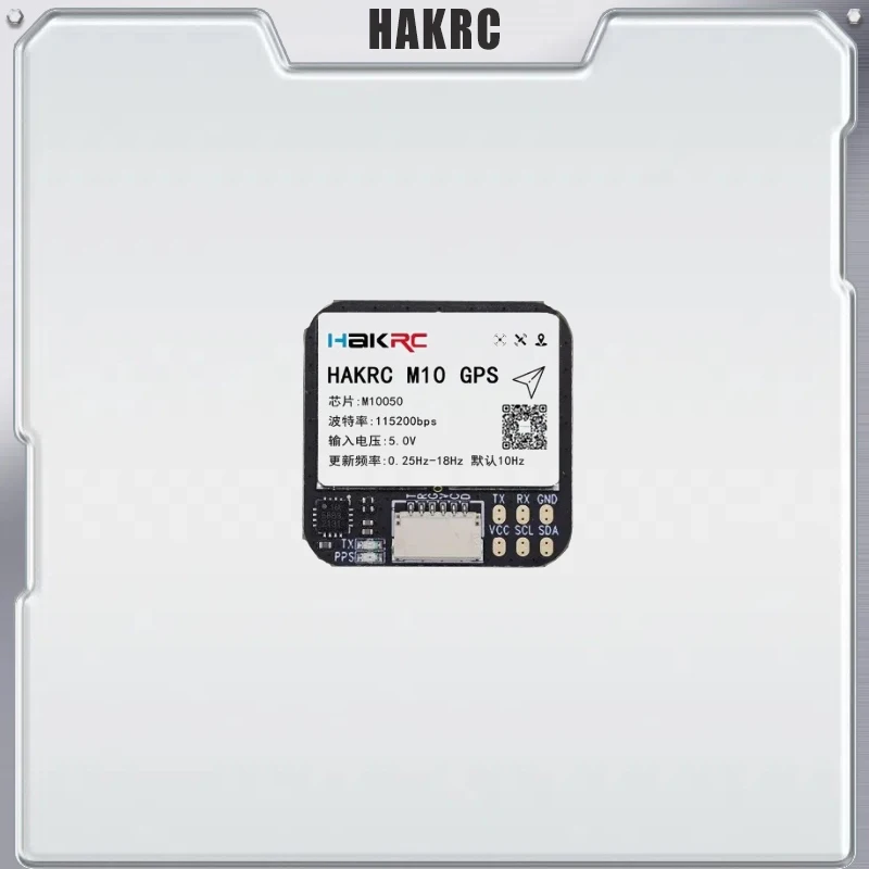 HAKRC M10 GPS BDS GALILEO Geomagnetischer Kompasssensor 5,0 V Eingang QMC5883 für RC Flugzeug FPV Long Range