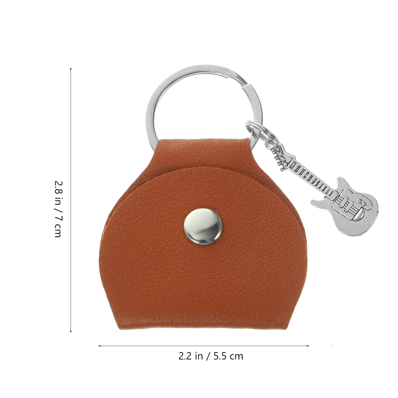 

Pick Storage Bag Guitar Keychain Holder Picks Container Organizer Case Keyring Mini