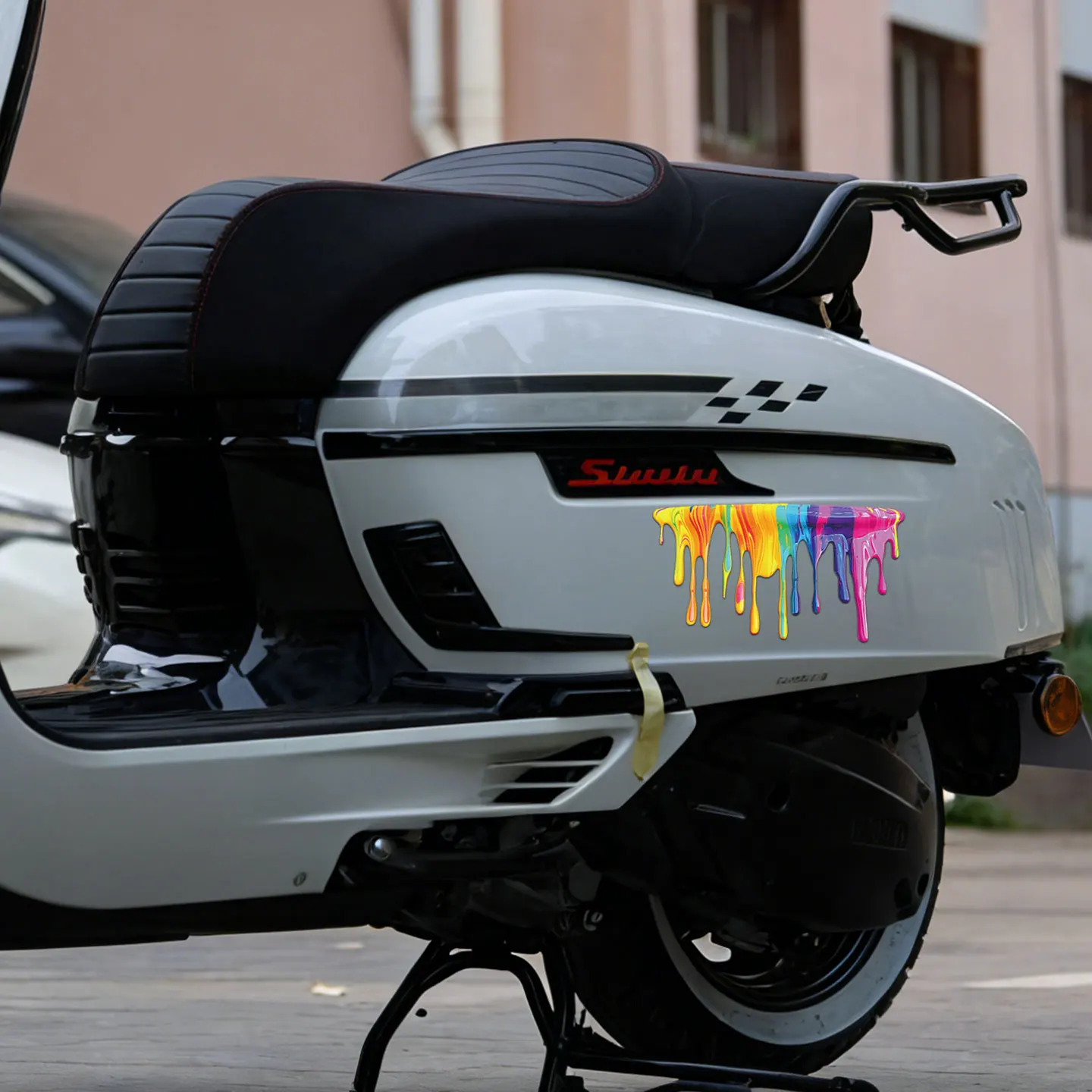 

Красочная виниловая наклейка с эффектом брызг краски, водонепроницаемая наклейка для мотоцикла S1000RR R7 R15 400 790 890 1290 125, универсальная наклейка для велосипеда