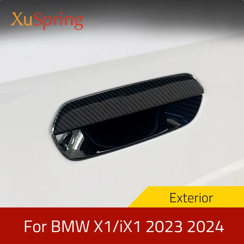 Car Exterior Handrail Handle Bowl Trim Cover Garnish Protective Accessories Strips For BMW X1/iX1 2022 2023 2024