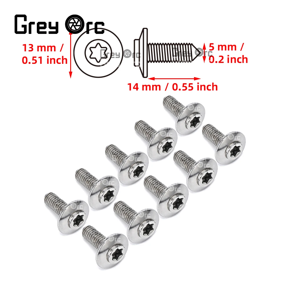 For BMW R1250GS R1200GS LC R1200RT S1000RR S1000XR C600 C650GT F750GS F850GS R NINE T K1600GTL M5 Fairing Stainless Steel Screws