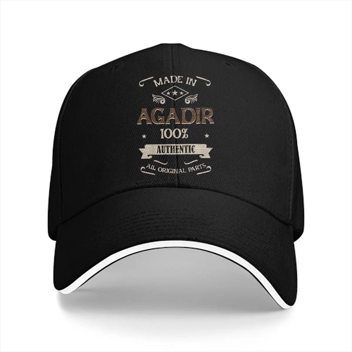 Made in Agadir Morocco is My Home Classic Baseball Caps Peaked Cap Morocco Sun Shade Hats for Men Women