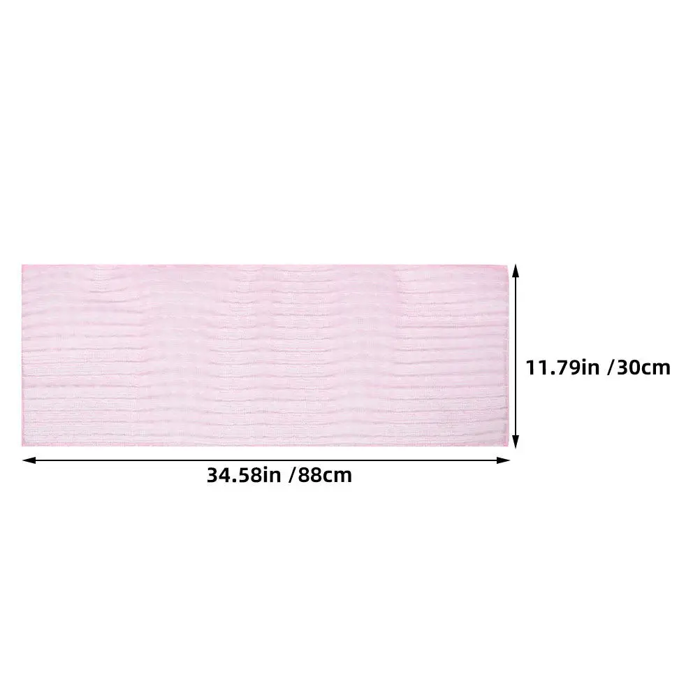 3Pcs Exfoliating Body Scrubber Towel Nylon Long Strip Design for Shower Back Massage Dead Skin Removal Refreshing Smooth Skin