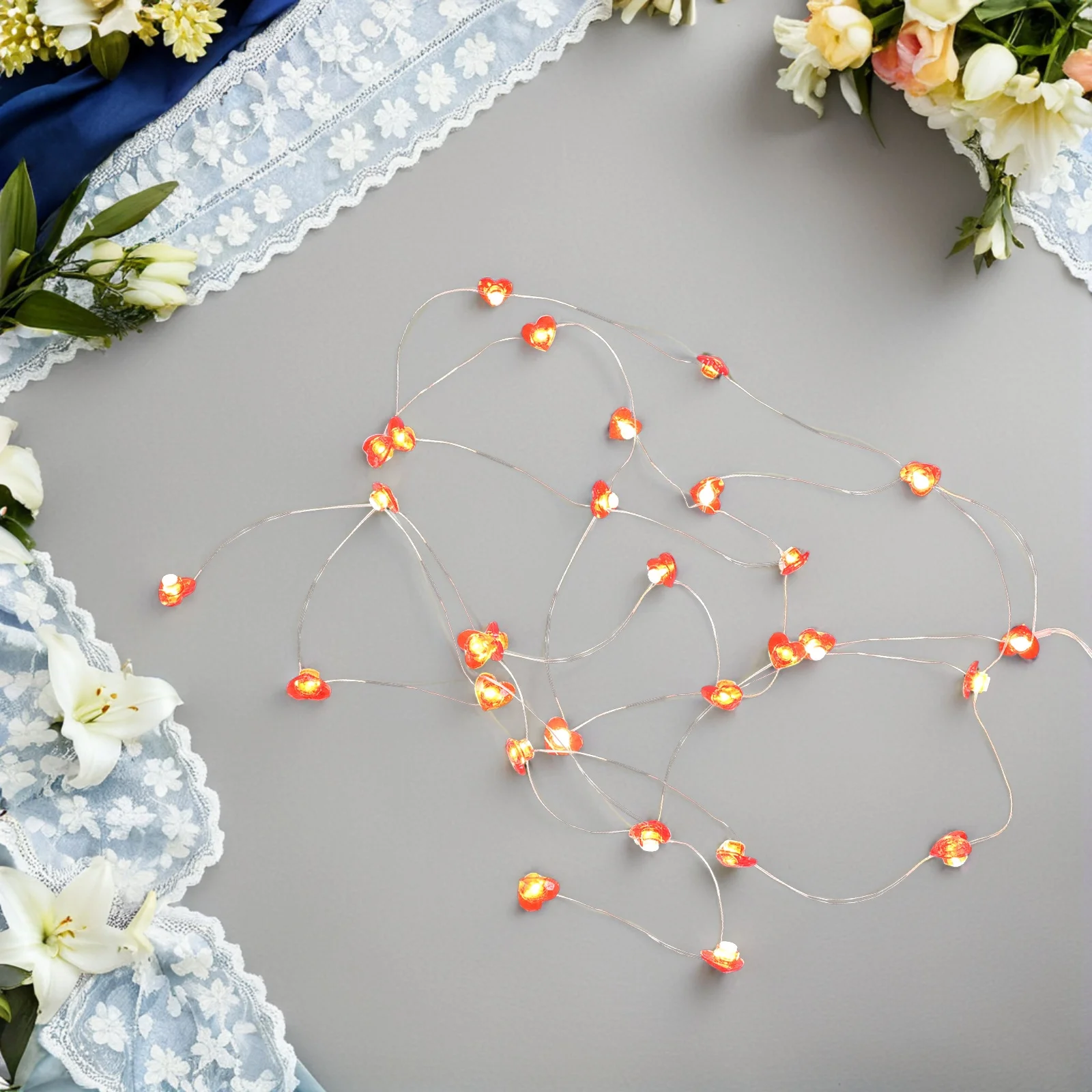 

Набор из 1 комплекта: Медные гирлянды-сердца, романтические светодиодные украшения для Дня святого Валентина, ночник для создания атмосферы на вечеринке или в комнате