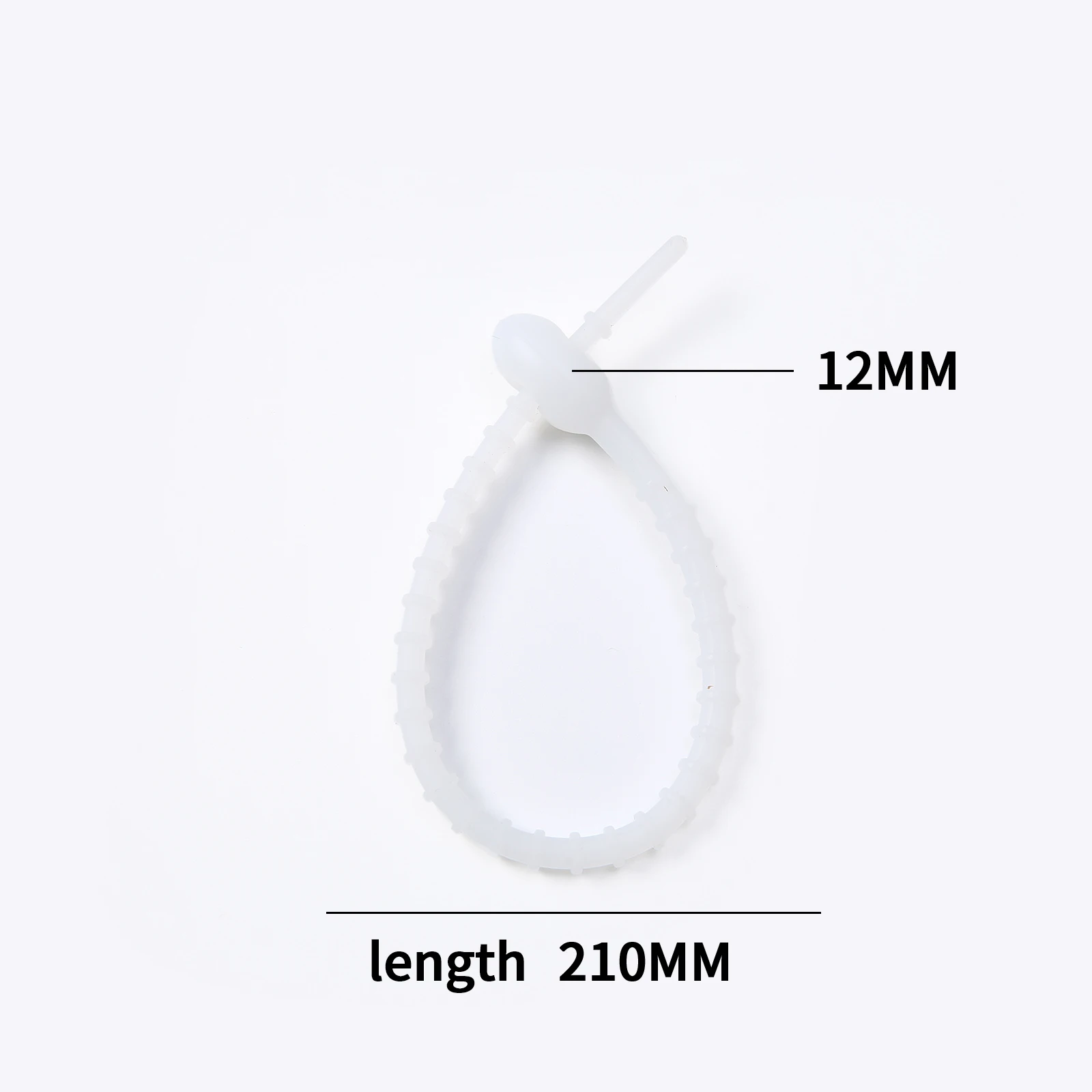 KeyChain Tag Rope Silicone Rubber Loop, DIY Key Holder
