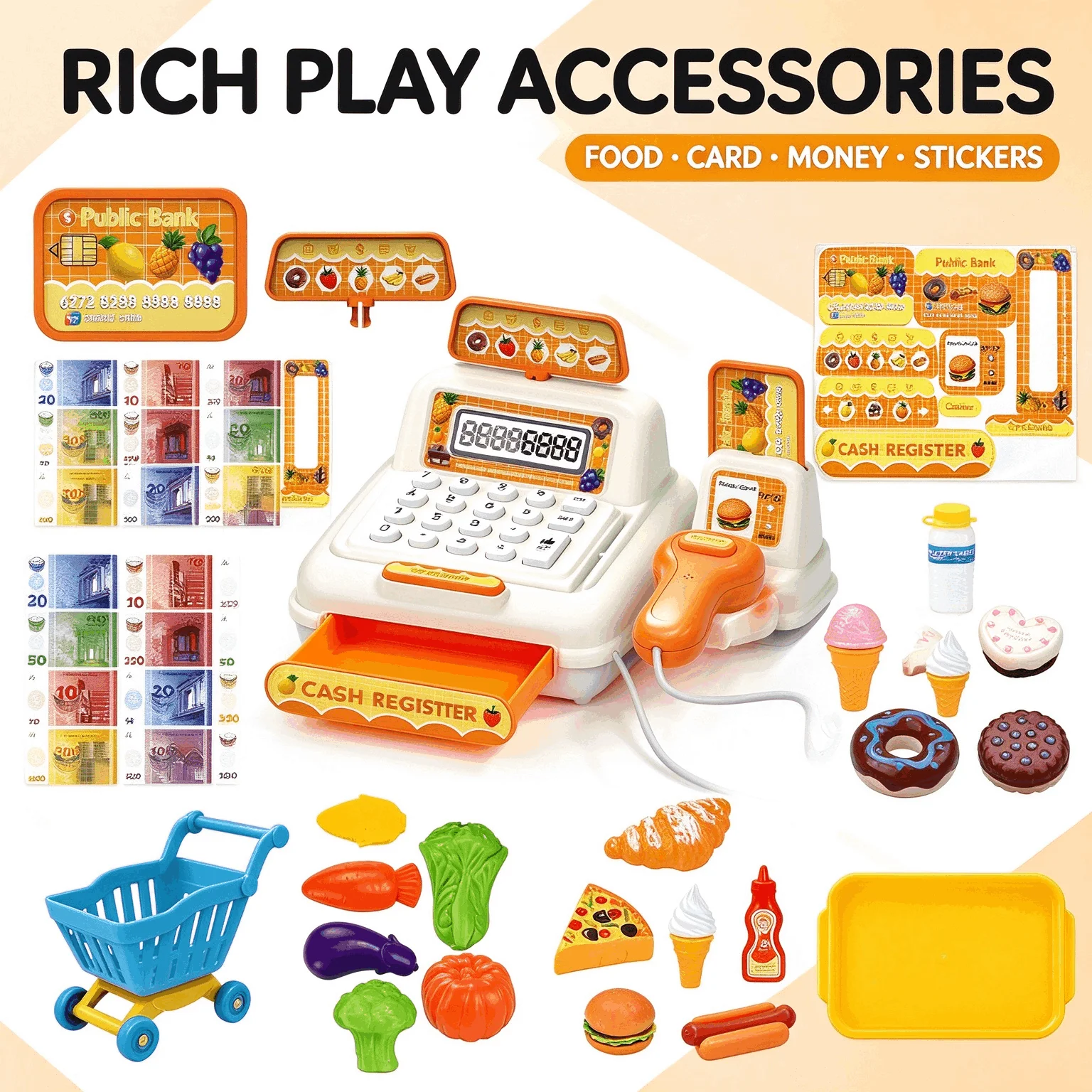 Zestaw do zabawy w kasy, z ser – Toy Cash Register recenzja i cena