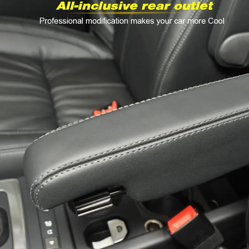 Vtear Car Seat Armrest Cover Centre Console Arm Rest Protector Interior Decoration Trim Parts For Land Rover Freelander 2 2007