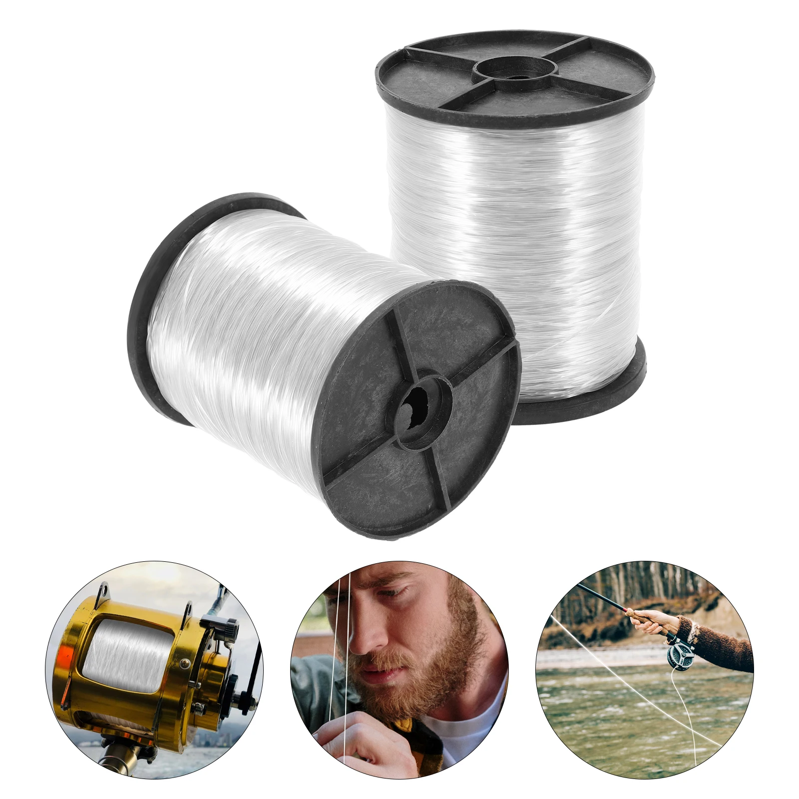 

2 Rolls 1Mm Clear Hanging Wire For Picture Frames Strong Nylon Thread Invisible String For Balloon Garland Christmas Decorations