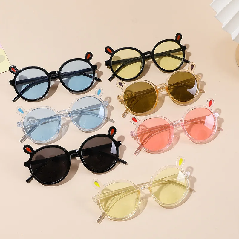 New Brand Retro Round Polarized Frame Kids Sunglasses Baby Wild British Style Metal Sunglasses John Lennon Style