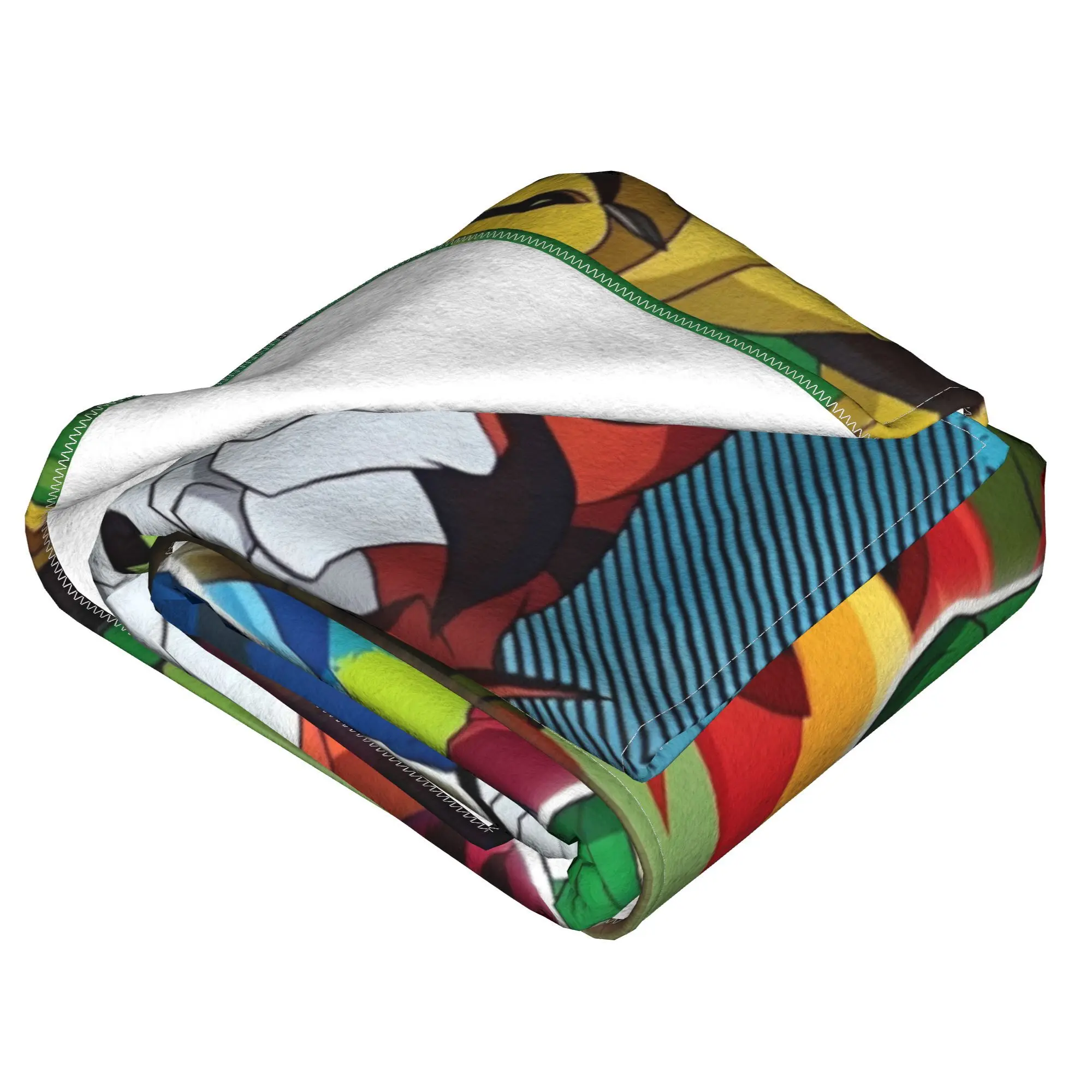 Ben 10 Heroic Journeys بطانية الصوف تكييف الهواء متعددة الوظائف فائقة النعومة رمي البطانيات للسرير غرفة نوم المفرش #4