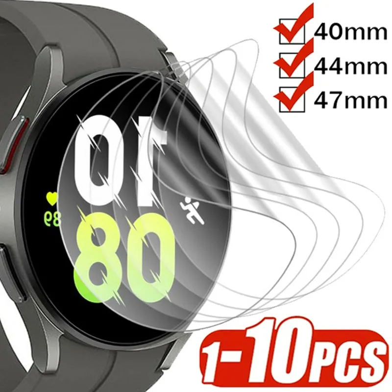 Soft Hydrogel Film Protective for Samsung Galaxy Watch 7 40mm 44mm Watch 7 Ultra 47mm Smartwatch Screen Accessories Not Glass