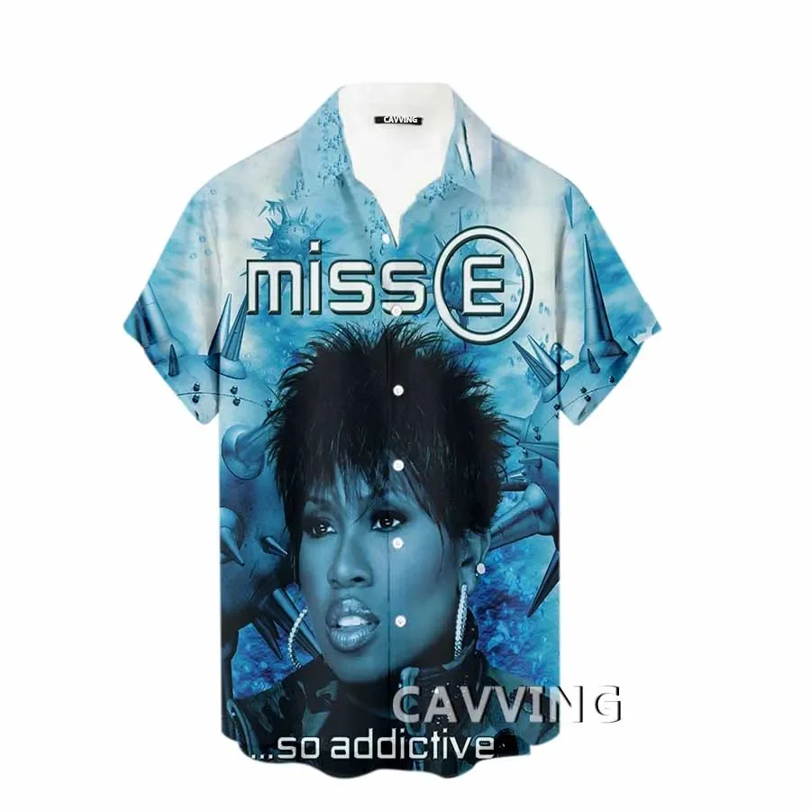 

CAVVING 3D Printed Missy Elliott Fashion Casual Shirts Men's /Women's Short Sleeves Loose Breathable Shirts